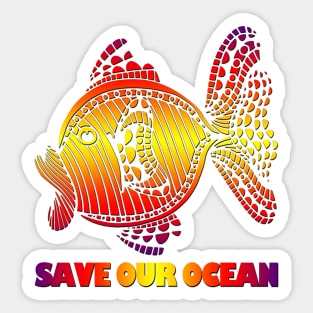 Save our ocean Sticker